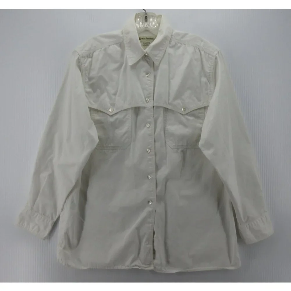 VINTAGE Banana Republic Shirt Large Safari Western Button Up Travel *